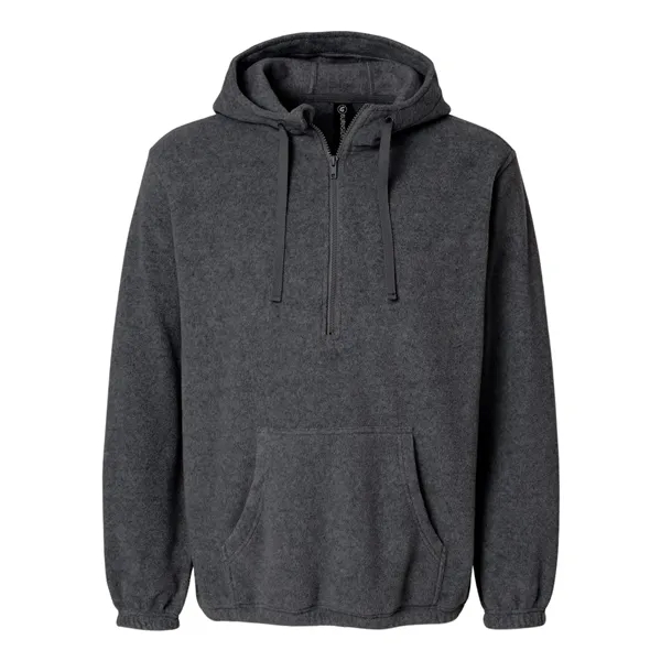 Burnside Polar Fleece Quarter-Zip Scuba Hooded Pullover... from ASI 84358 S&S Activewear