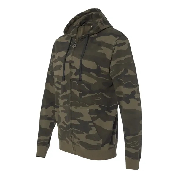 Burnside® Camo Full-Zip Hooded Sweatshirt, blank.... from ASI 84358 S&S Activewear