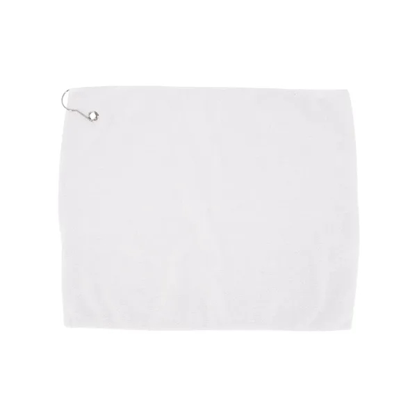White microfiber golf towel, blank.... from ASI 84358 S&S Activewear