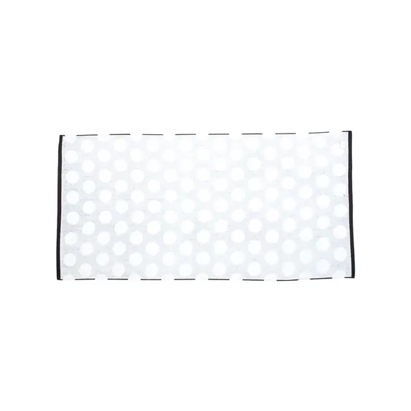 Cotton polka dot velour beach towel, 30" x 60". Blank.... from ASI 84358 S&S Activewear