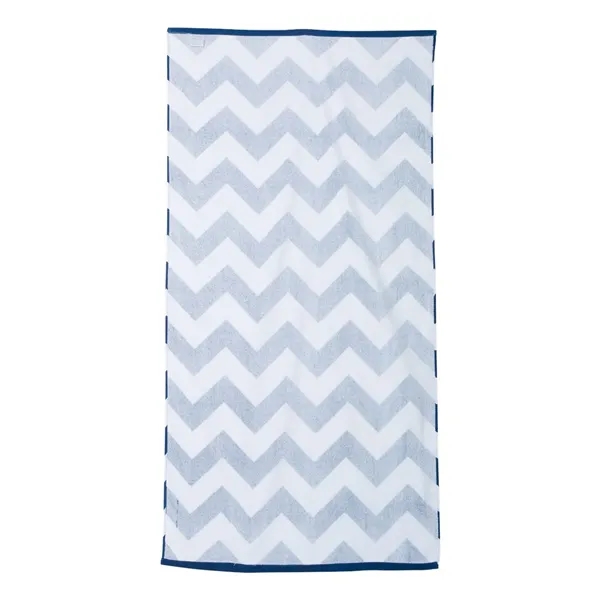 Carmel Towel Company Chevron Velour Beach Towel, blank.... from ASI 84358 S&S Activewear
