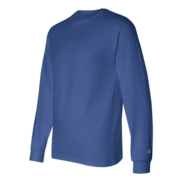 Imported 100% cotton long sleeve T-shirt with taped crew neck, rib... from ASI 84358 S&S Activewear
