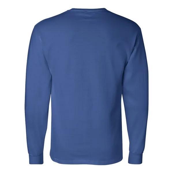 Imported 100% cotton long sleeve T-shirt with taped crew neck, rib... from ASI 84358 S&S Activewear