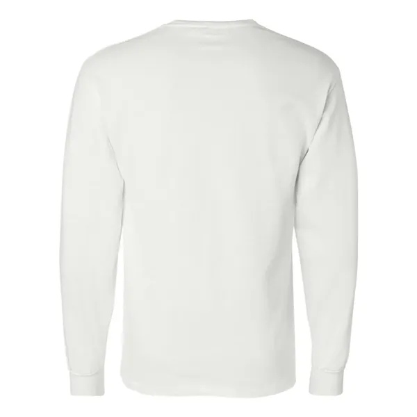 Imported 100% cotton long sleeve T-shirt with taped crew neck, rib... from ASI 84358 S&S Activewear