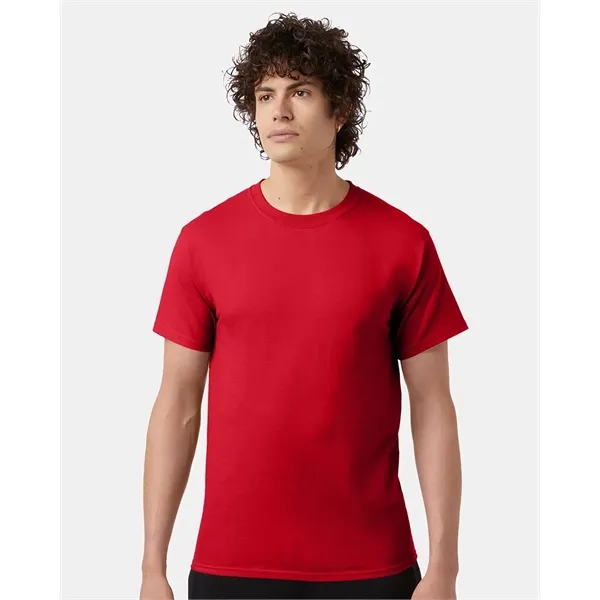 Cotton short sleeve T-shirt made with a tag-free neck label, shoulder-to-shoulder... from ASI 84358 S&S Activewear