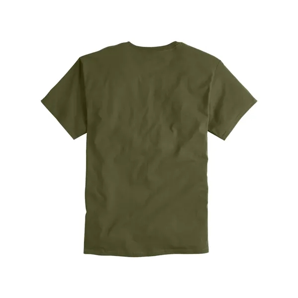 Cotton short sleeve T-shirt made with a tag-free neck label, shoulder-to-shoulder... from ASI 84358 S&S Activewear