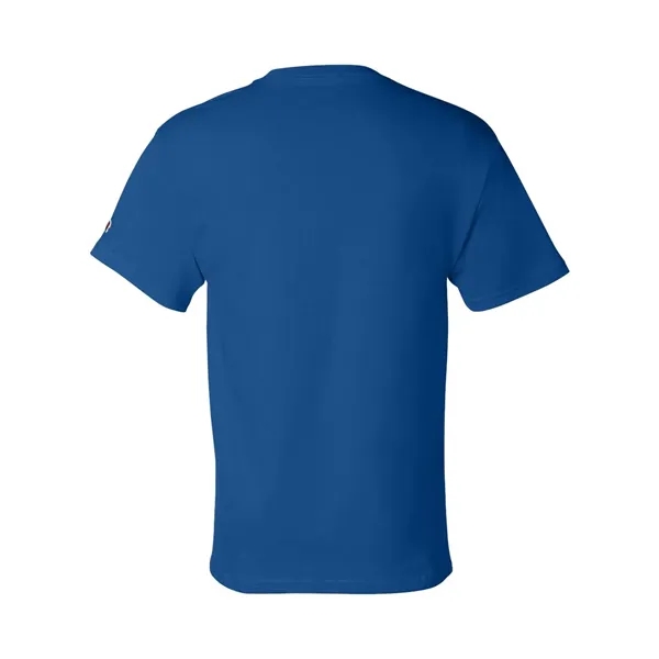 Cotton short sleeve T-shirt made with a tag-free neck label, shoulder-to-shoulder... from ASI 84358 S&S Activewear