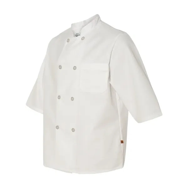 Pre-shrunk half sleeve chef coat with left chest pockets.... from ASI 84358 S&S Activewear