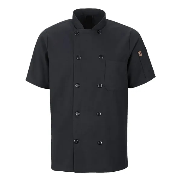 Chef Designs Mimix™ Short Sleeve Chef Coat with OilBlok... from ASI 84358 S&S Activewear