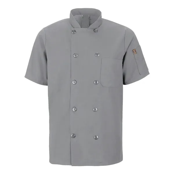 Chef Designs Mimix™ Short Sleeve Chef Coat with OilBlok... from ASI 84358 S&S Activewear
