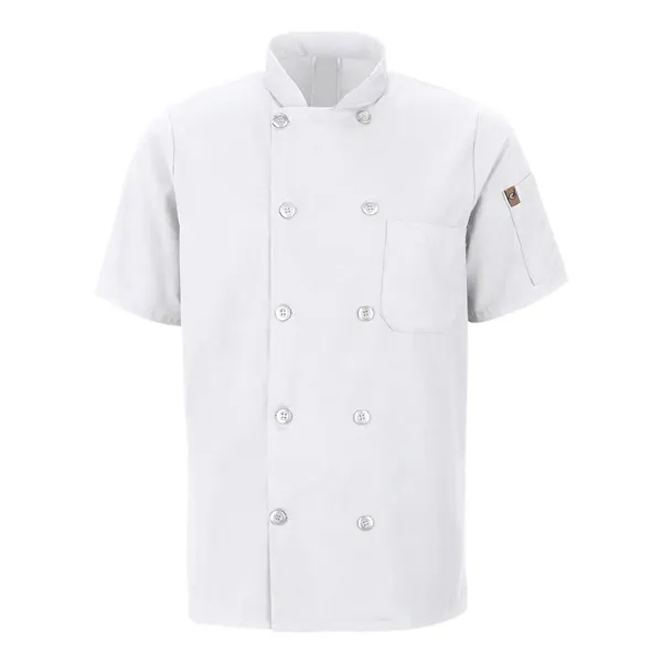 Chef Designs Mimix™ Short Sleeve Chef Coat with OilBlok... from ASI 84358 S&S Activewear