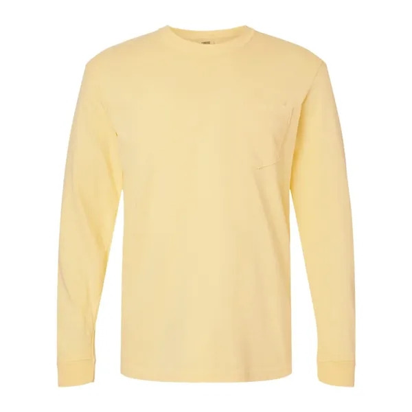 Comfort Colors Long Sleeve T-Shirt With Pocket, blank.... from ASI 84358 S&S Activewear