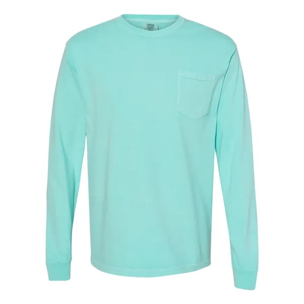 Comfort Colors Long Sleeve T-Shirt With Pocket, blank.... from ASI 84358 S&S Activewear