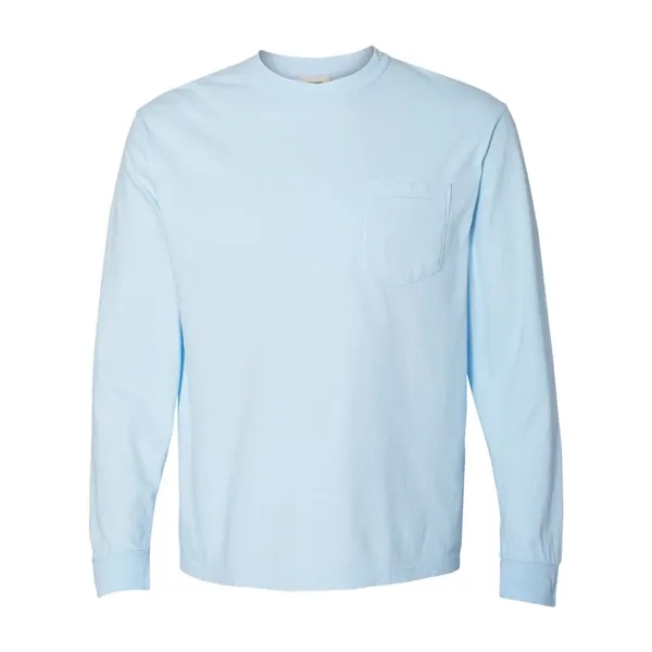 Comfort Colors Long Sleeve T-Shirt With Pocket, blank.... from ASI 84358 S&S Activewear