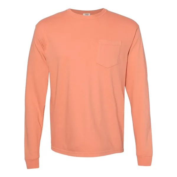 Comfort Colors Long Sleeve T-Shirt With Pocket, blank.... from ASI 84358 S&S Activewear