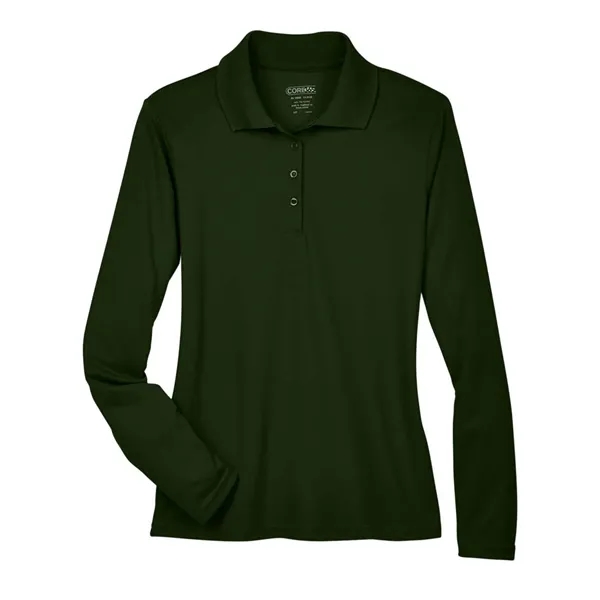 CORE365 Women's Pinnacle Performance Long-Sleeve Pique Polo... from ASI 84358 S&S Activewear