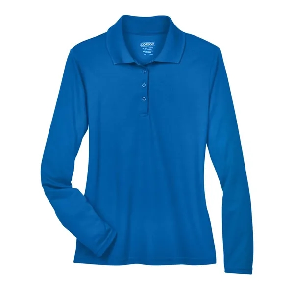 CORE365 Women's Pinnacle Performance Long-Sleeve Pique Polo... from ASI 84358 S&S Activewear