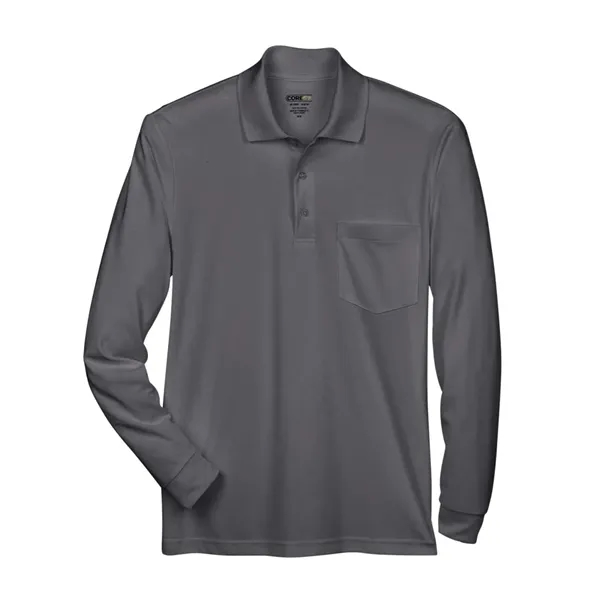 CORE365 Pinnacle Performance Long Sleeve Pique Polo with ...... from ASI 84358 S&S Activewear