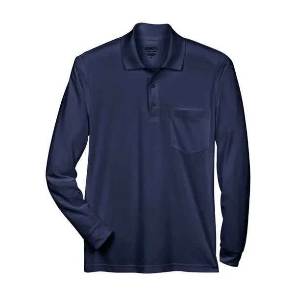 CORE365 Pinnacle Performance Long Sleeve Pique Polo with ...... from ASI 84358 S&S Activewear