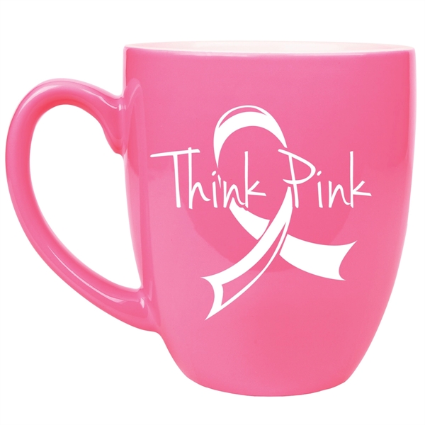 16 oz. ceramic mug that's glazed one color and painted another.... from ASI 74601 Calico