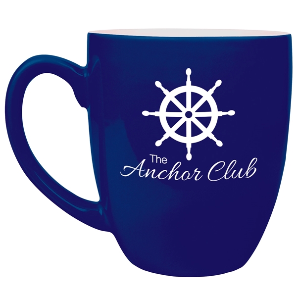 16 oz. ceramic mug that's glazed one color and painted another.... from ASI 74601 Calico