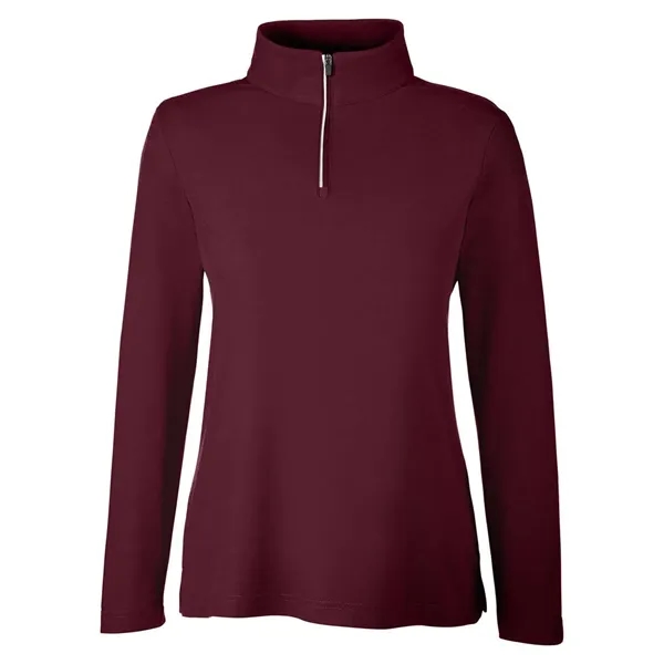 CORE365 Women's Fusion ChromaSoft™ Pique Quarter-Zip... from ASI 84358 S&S Activewear