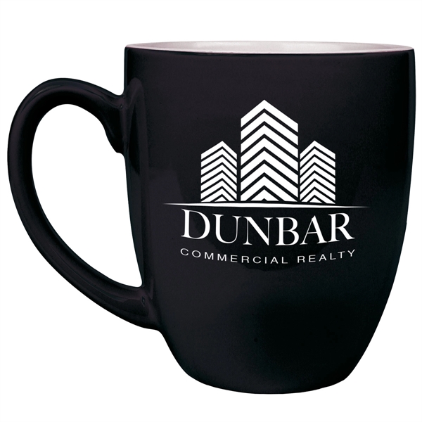 16 oz. ceramic mug that's glazed one color and painted another.... from ASI 74601 Calico