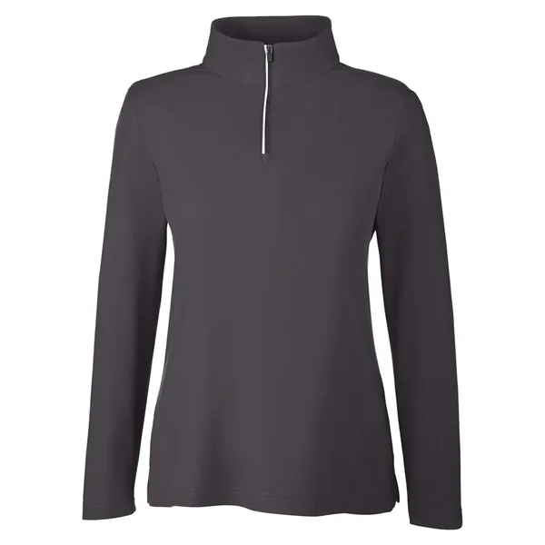 CORE365 Women's Fusion ChromaSoft™ Pique Quarter-Zip... from ASI 84358 S&S Activewear