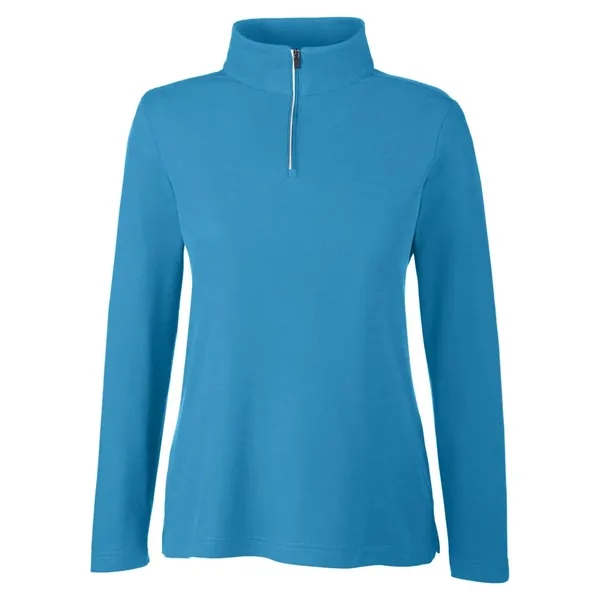 CORE365 Women's Fusion ChromaSoft™ Pique Quarter-Zip... from ASI 84358 S&S Activewear