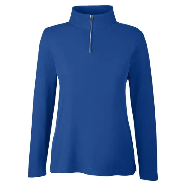 CORE365 Women's Fusion ChromaSoft™ Pique Quarter-Zip... from ASI 84358 S&S Activewear