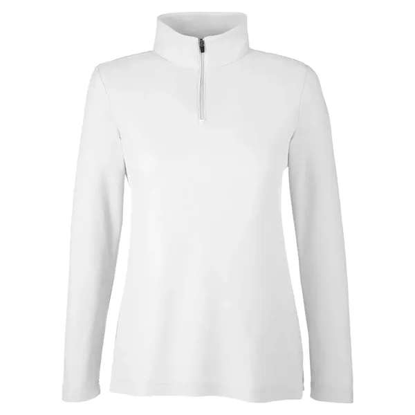 CORE365 Women's Fusion ChromaSoft™ Pique Quarter-Zip... from ASI 84358 S&S Activewear