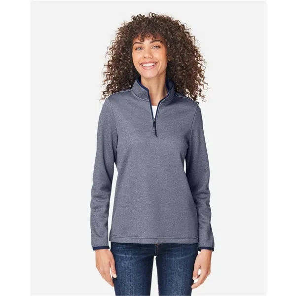 CORE365 Women's Venture Heathered Stripe Quarter-Zip... from ASI 84358 S&S Activewear