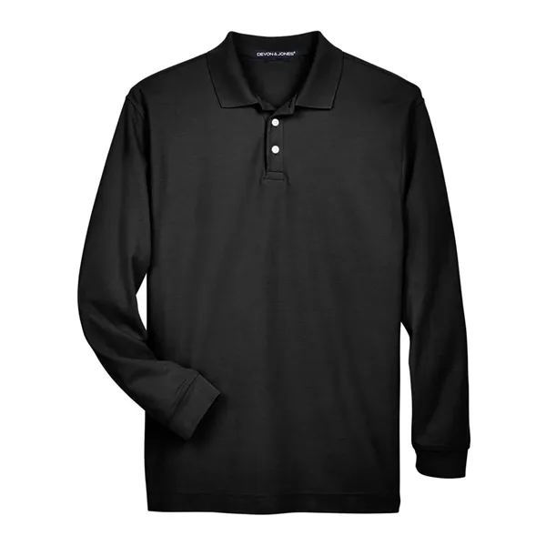 DJ Classic Pima Pique Long Sleeve Polo... from ASI 84358 S&S Activewear
