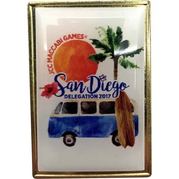 Lapel pins - four color process digitally printed... from ASI 61966 HPG / BCG Creations HPG Gold