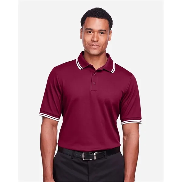 DJ Classic CrownLux Performance® Plaited Tipped Polo... from ASI 84358 S&S Activewear