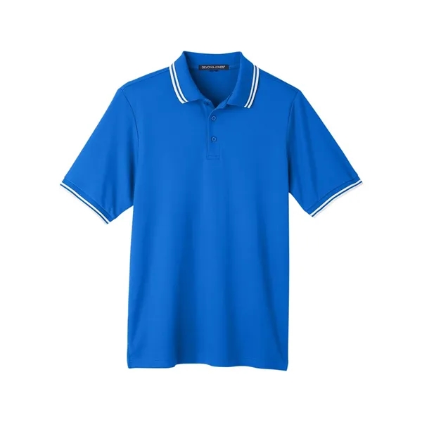DJ Classic CrownLux Performance® Plaited Tipped Polo... from ASI 84358 S&S Activewear