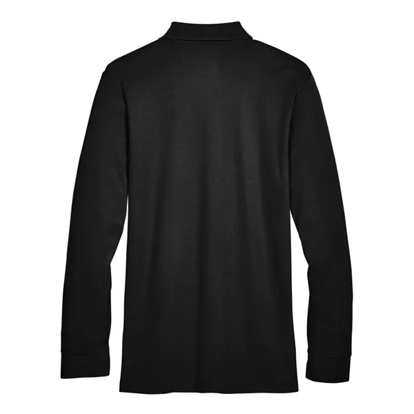 DJ Classic CrownLux Performance® Plaited Long Sleeve Polo... from ASI 84358 S&S Activewear