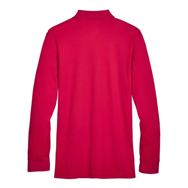 DJ Classic CrownLux Performance® Plaited Long Sleeve Polo... from ASI 84358 S&S Activewear