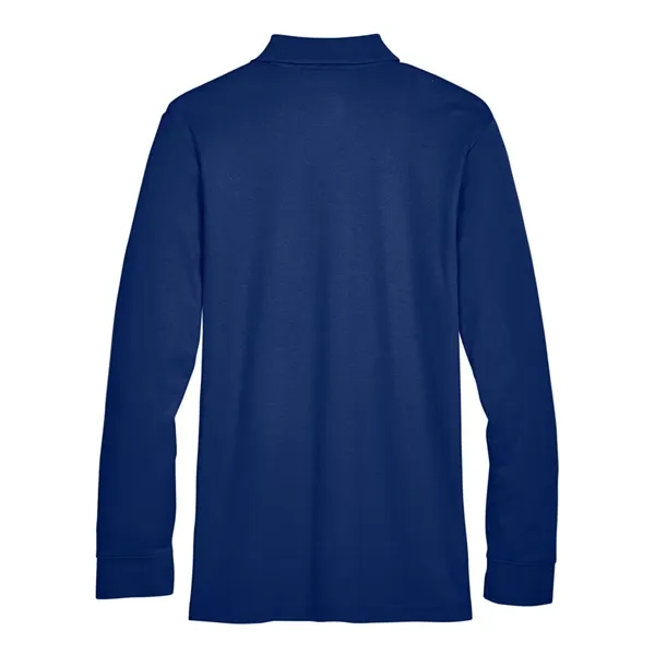 DJ Classic CrownLux Performance® Plaited Long Sleeve Polo... from ASI 84358 S&S Activewear