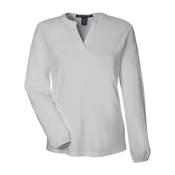 DJ Classic Women's Raleigh Half-Placket Knit Top... from ASI 84358 S&S Activewear