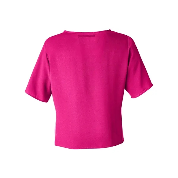 DJ Classic Women's Perfect Fit™ Tie Front Blouse... from ASI 84358 S&S Activewear