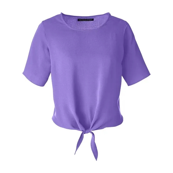 DJ Classic Women's Perfect Fit™ Tie Front Blouse... from ASI 84358 S&S Activewear