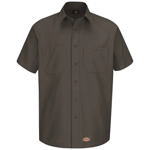 Short sleeve work shirt with double-needle stitching throughout, wrinkle resistance, soil... from ASI 84358 S&S Activewear