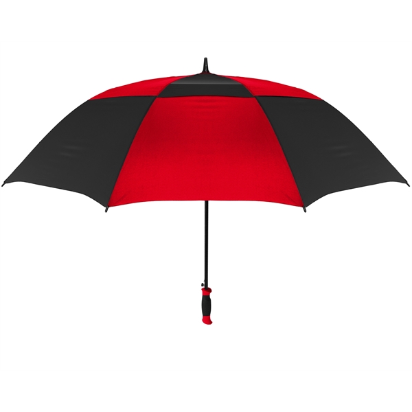 Checkerboard pattern automatic opening golf umbrella with 62" arc and all... from ASI 89955 StrombergBrand / Stromberg Brand Stromberg