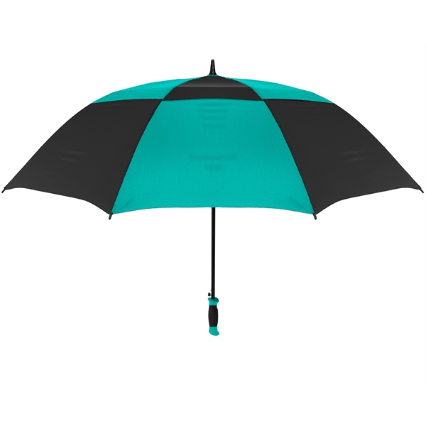 Checkerboard pattern automatic opening golf umbrella with 62" arc and all... from ASI 89955 StrombergBrand / Stromberg Brand Stromberg