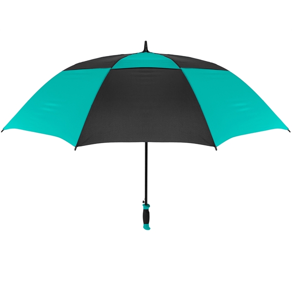 Checkerboard pattern automatic opening golf umbrella with 62" arc and all... from ASI 89955 StrombergBrand / Stromberg Brand Stromberg