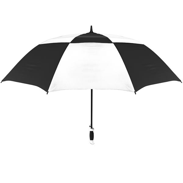 Checkerboard pattern automatic opening golf umbrella with 62" arc and all... from ASI 89955 StrombergBrand / Stromberg Brand Stromberg