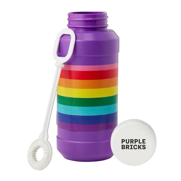 8 ounce container of bubbles and wand with imprinted cap.... from ASI 63549 Jornik Manufacturing Corp / Jornik