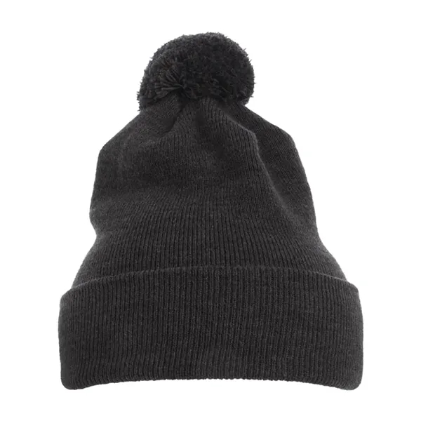 Flexfit Cuff Knit Beanie w Pom... from ASI 84358 S&S Activewear