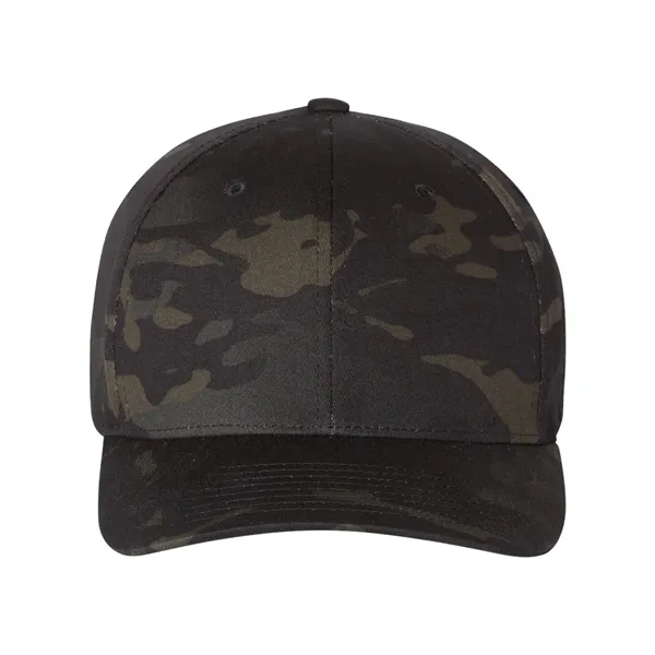 Fitted, 6-panel, mid-profile structured twill cap. Blank product.... from ASI 84358 S&S Activewear